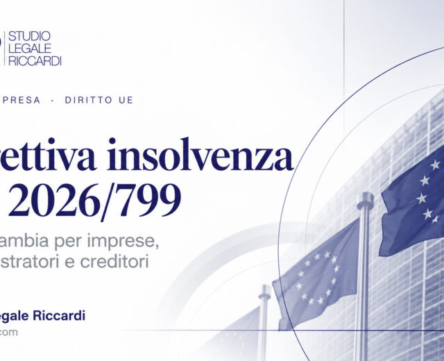Direttiva insolvenza UE 2026/799: cosa cambia per imprese e amministratori